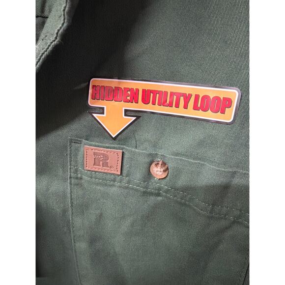 Wrangler Outdoor Button Down Shirt Men’s XL Green Utility Workwear NWT - Picture 4 of 4